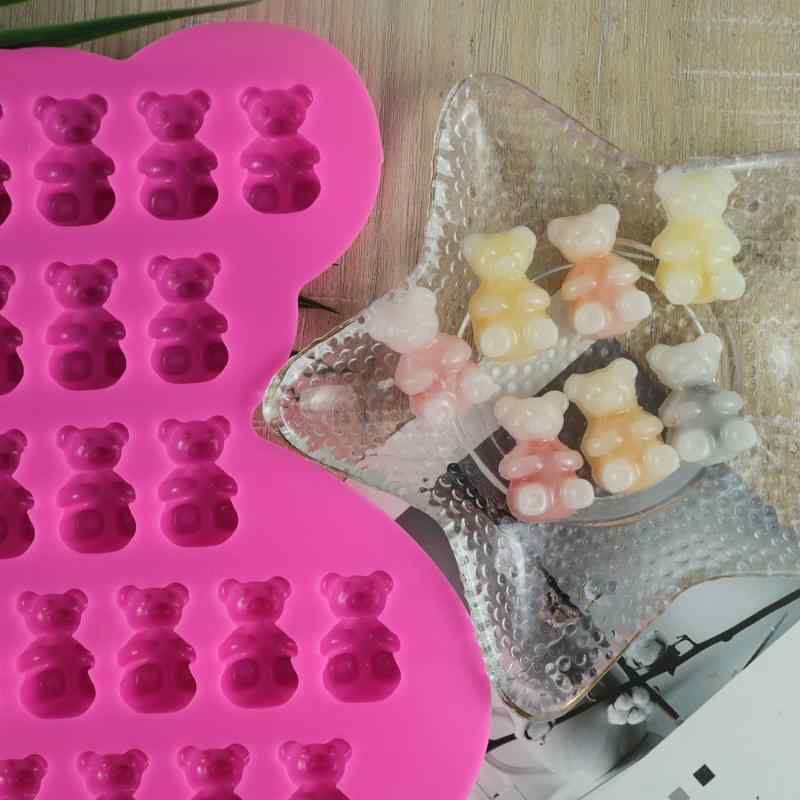 シリコンモールド DIY ケーキ 製菓 製氷 ワックスキャンディ型 花 ハート バラ クマ 雲 肉球 スカル ボ..