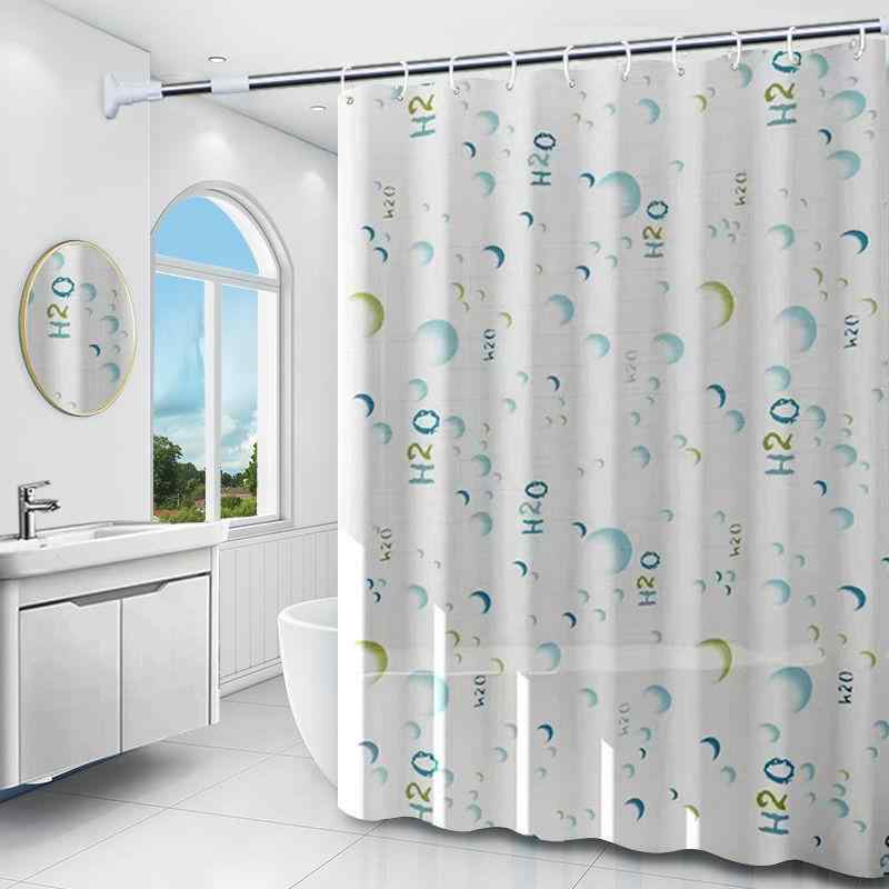 シャワーカーテン 浴室用 防水 防カビ 目隠し 間仕切り 穴あけ不要 突っ張り棒 伸縮ポール ポリエステル モダン シンプル おしゃれ デザイン豊富