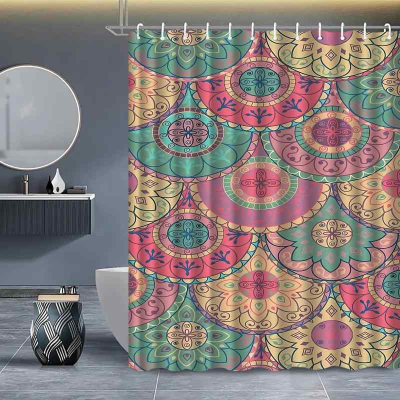 シャワーカーテン 防水 撥水 防カビ 抗菌 厚手 ポリエステル製 浴室 バスルーム 間仕切り 目隠し ユニットバス プライバシー保護 シンプル モダン