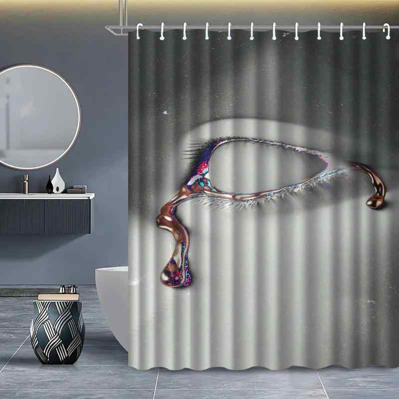 シャワーカーテン ポリエステル製 防水 撥水加工 防カビ 3Dデジタルプリント 浴室用 バスルーム間仕切り 目隠し おしゃれ 高級感 プライバシー保護