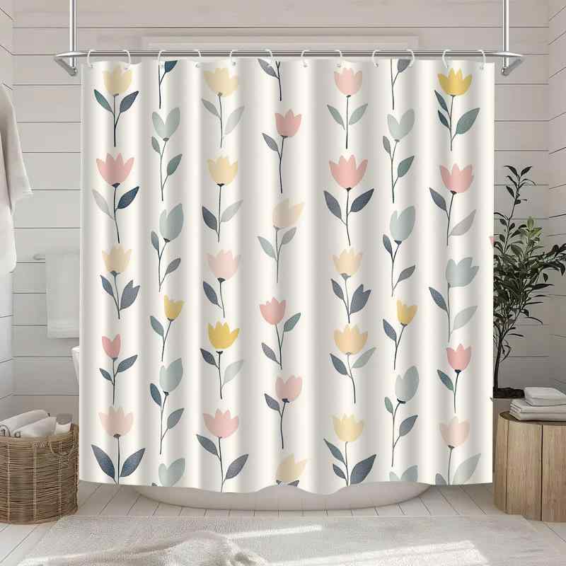 シャワーカーテン 防水 ポリエステル デジタルプリント モダン 浴室 バスルーム 間仕切り 高級感 穴あけ不要 多彩なデザイン サイズ豊富