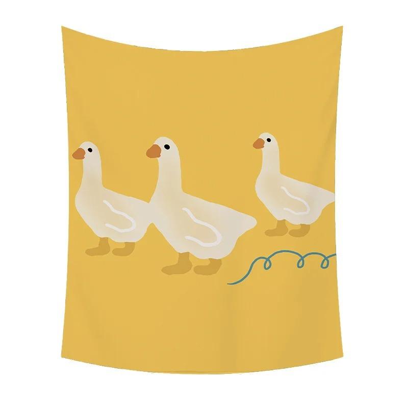 タペストリー 子供部屋 ベビー かわいい アヒル 壁掛け ウォールデコレーション 北欧風 ポリエステル インテリア ホームデコレーション 風景柄 リビング 寝室 書斎 ダイニング