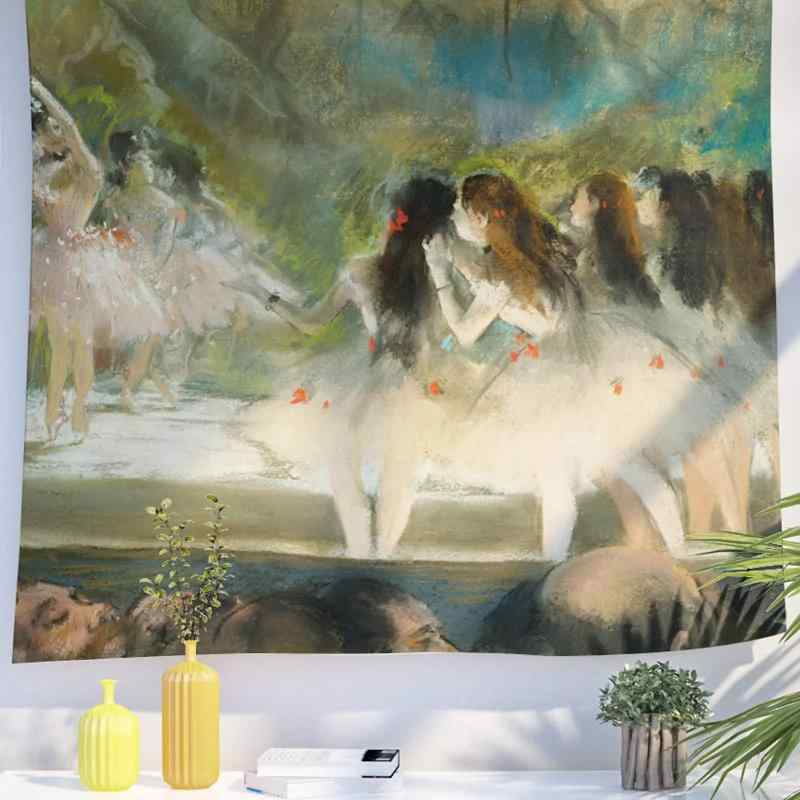 タペストリー 女の子 肖像画 風景 アート 装飾 油絵風 美的 北欧 ポリエステル繊維 壁掛け インテリア リビング 寝室 書斎 ダイニング 子供部屋 ウォールデコレーション