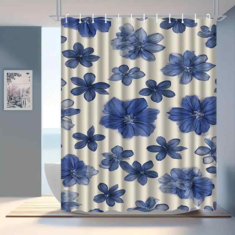 シャワーカーテン 防水 防カビ ポリエステル製 ボヘミアン エスニック 3D デジタルプリント 浴室 バスルーム 間仕切り 目隠し フック付き