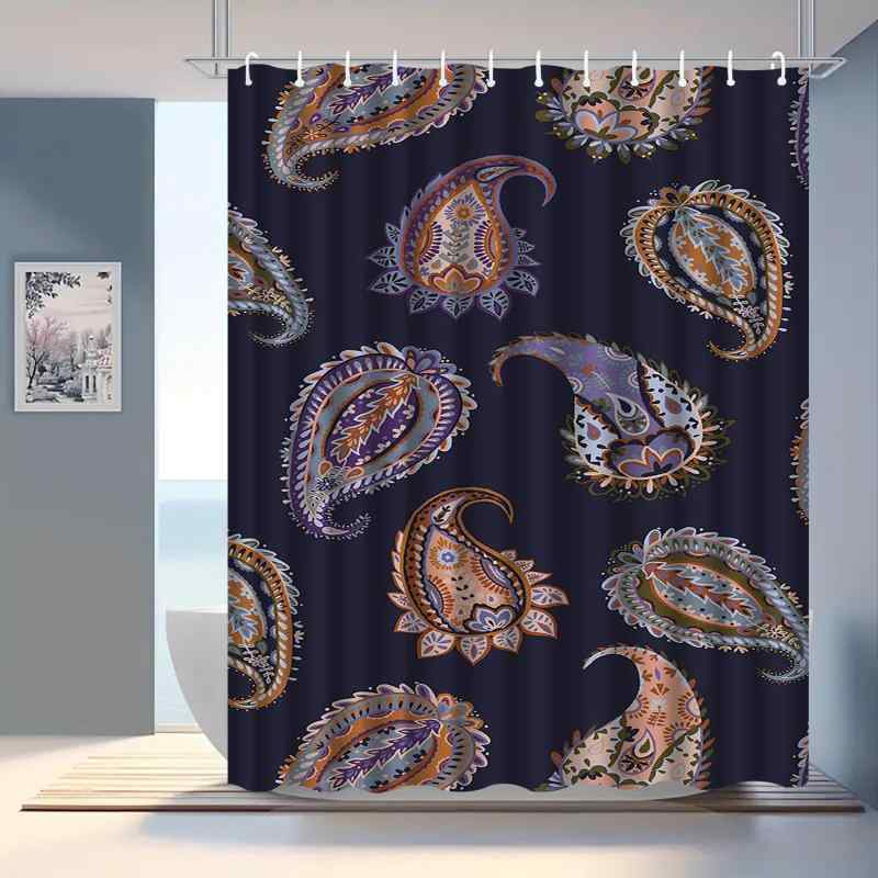 シャワーカーテン 3Dデジタルプリント 防水 防カビ ポリエステル バスルーム 間仕切り 目隠し モダン スタイリッシュ おしゃれ インテリア