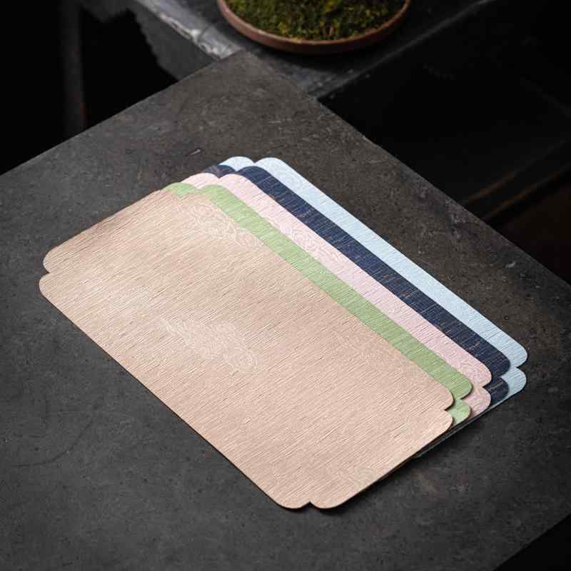ティーマット 新中華風 禅風 小型 高級感 防水 速乾 シンプル ポリエステル 高品質 茶盤マット テーブルランナー(x2)