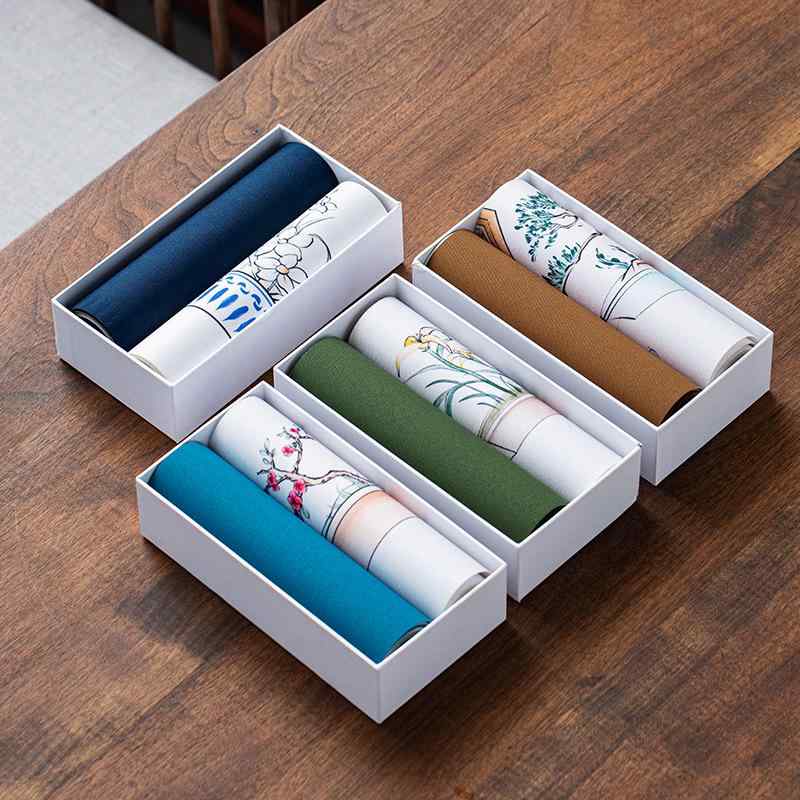 茶席 防水 リネン 麻 綿麻 撥水 テーブルランナー ティーマット 茶器マット 新中華風 禅風 和モダン ア..