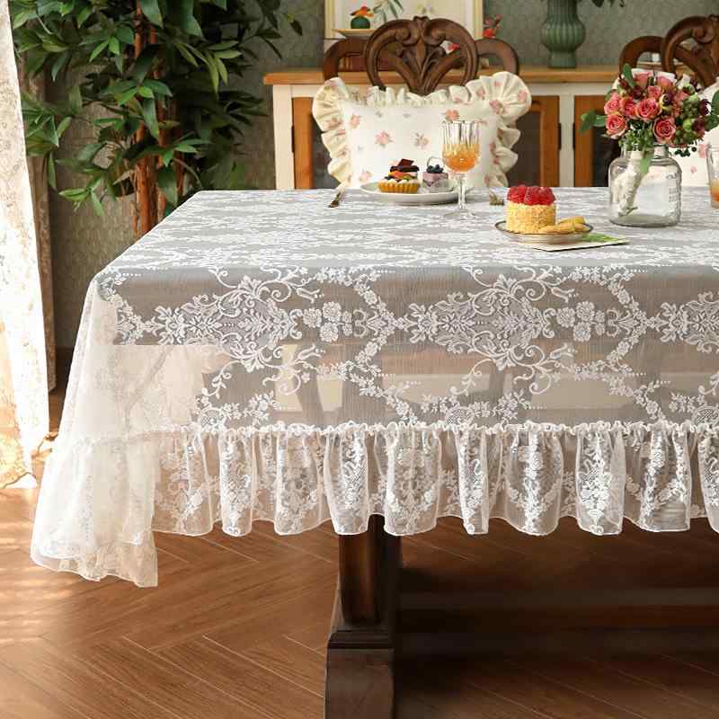 テーブルクロス レース フレンチスタイル ロマンティック 花柄 北欧風 食卓カバー おしゃれ ダイニング..