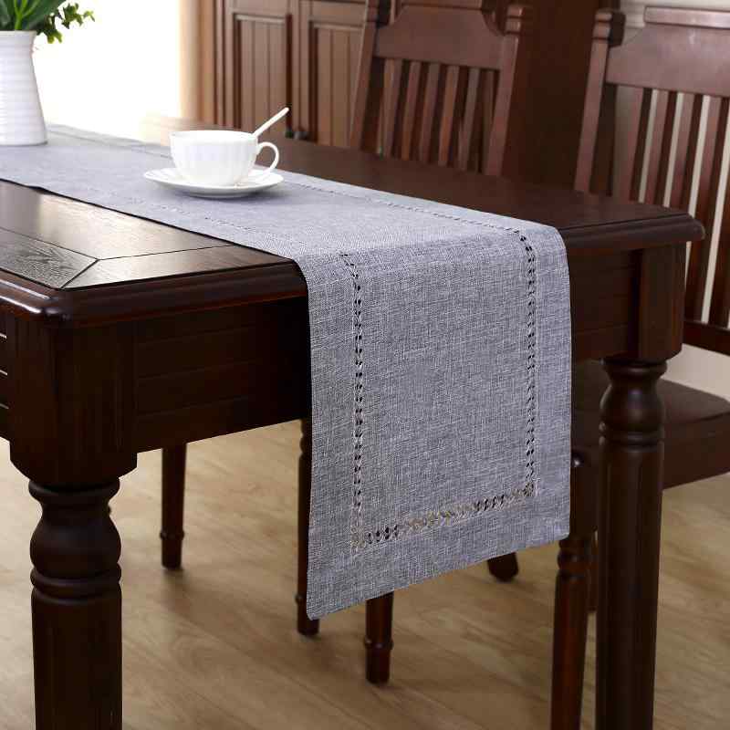 テーブルランナー ライトラグジュアリー 高級感 シンプル モダン 無地 ポリエステル ダイニングテーブル コーヒーテーブル オフィス 会議室 応接室 装飾布