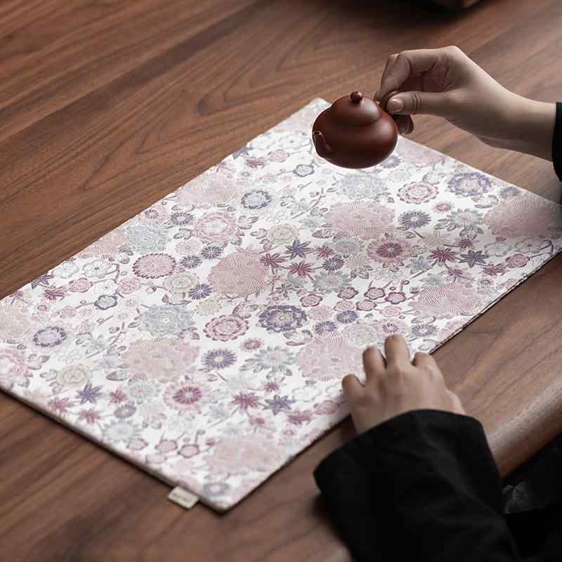 ティーマット レディース 中華風 クラシック 禅スタイル 錦織り 刺繍 ライトラグジュアリー 高級感 布..