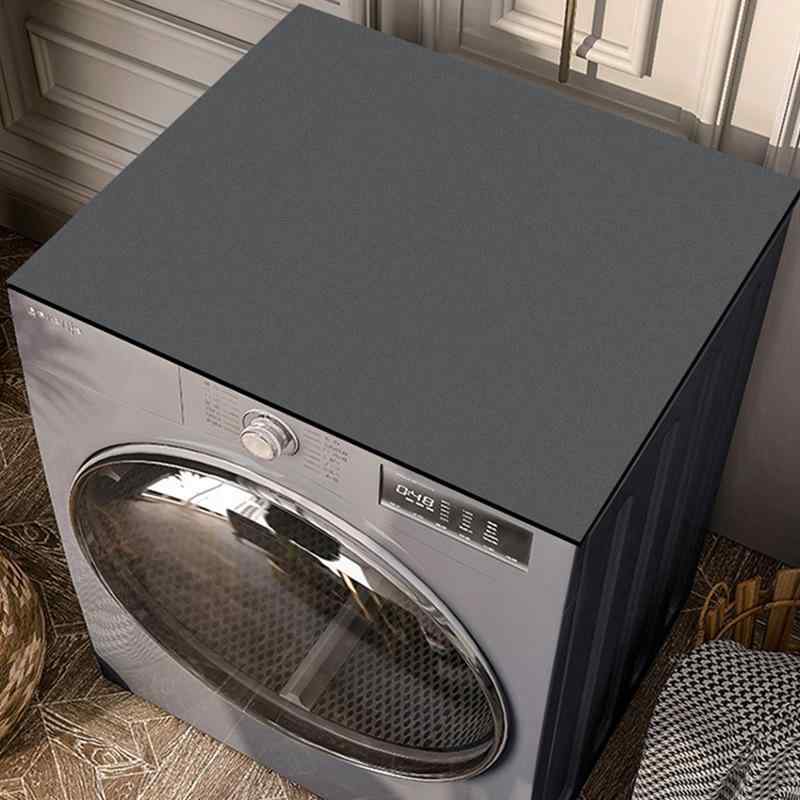 楽天花りぼん家電用マット 冷蔵庫 洗濯機 キッチン 脱衣所 モダン シンプル 吸水 速乾 珪藻土 無地 PVC素材 水切り 日焼け防止 埃よけ 汚れ防止（x2）