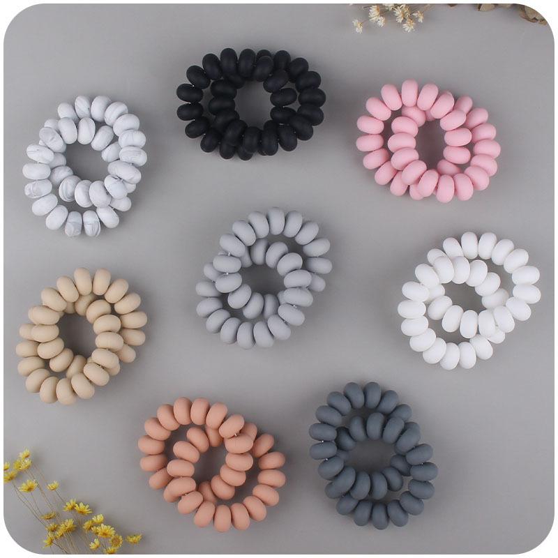 ベビー用 歯固め シリコン製 ブレスレット型 ガラガラ おもちゃ 赤ちゃん 乳幼児 歯ぐきケア ぐずり対策 持ち運び 多色展開 やわらか素材(x3)