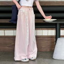 パンツ 女の子 キッズ ジュニア ワイドパンツ ロングパンツ 薄手 コットン ゆったり ルーズフィット ハイウエスト 柔らかい肌触り ピンク カーキ 夏 普段使い カジュアル ドーパミンカラー