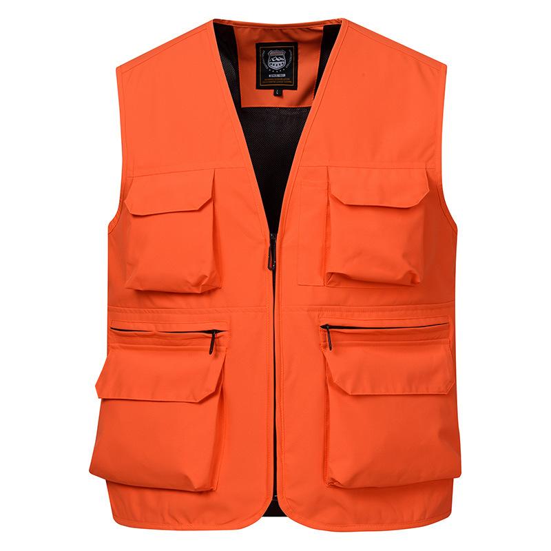 ベスト 男女兼用 多機能ポケット ワークベスト オールシーズン対応 作業服 ボランティア エンジニア カメラマン アウトドア スポーツ ストリート カジュアル ゆったり 薄手 軽量 ポリエステル素材