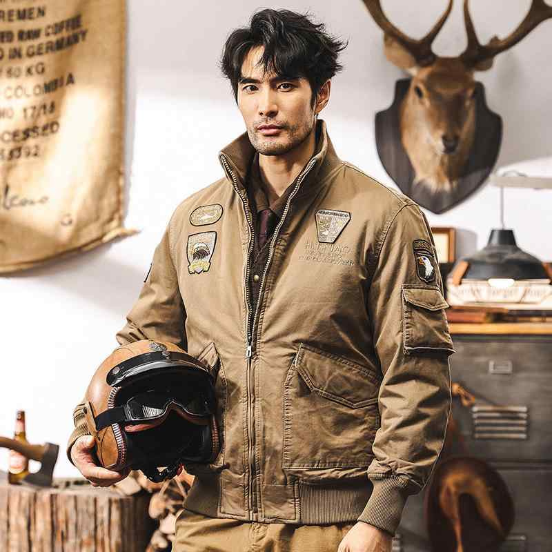 アウター メンズ アメカジ フライトジャケット 冬 裏起毛 厚手 防寒 アウトドア ミリタリー ショート丈 ワークテイスト カーキ アーミーグリーン ブラック
