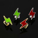 グリル メンズ ヒップホップ ファッション 単歯 稲妻 デザイン 銅製 メッキ 加工 アクセサリー ストリート ダンス 衣装 個性的 おしゃれ 金色 銀色 赤色...