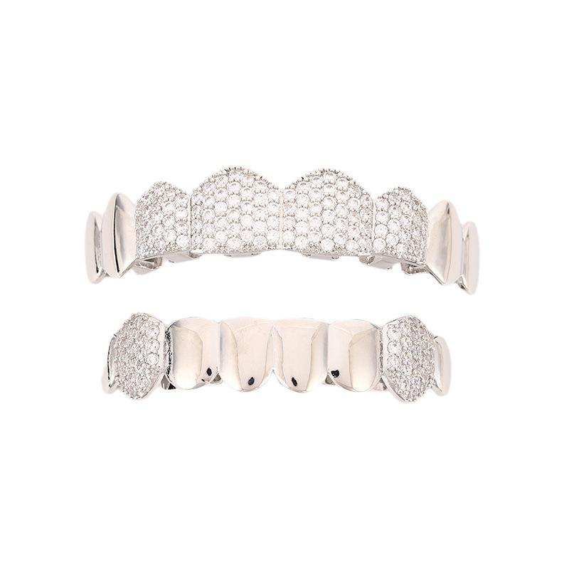 歯アクセサリー ユニセックス グリルズ ヴァンパイアファング 吸血鬼 個性派 ヒップホップ 欧米風 ミラ..