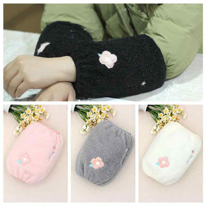 アームカバー レディース 女性用 秋冬 厚手 かわいい もこもこ ボア フリース 袖カバー オフィス 事務 羽織り 汚れ防止 保温 防寒 ショート丈 ミドル丈 ロング丈