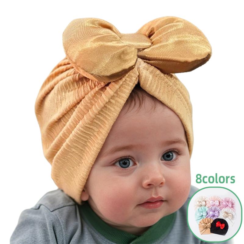 ベビー帽子 赤ちゃん 新生児 ボンネット 立体リボン 薄手 軽量 通気性 吸湿速乾 ポリエステル 春夏 防..