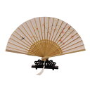 扇子 レディース 女性用 夏物 古風 折りたたみ式 新中華風 漢服 舞踊 浴衣 普段使い シルク 竹製 携帯用 コンパクト 上品