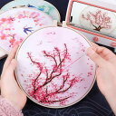 刺繍キット 初心者 DIY 手作り 団扇 うちわ 材料セット 和風 古風 蘇州刺繍 リボン刺繍 パンチニードル 自作 ホビー クラフト 手芸 ハンドメイド