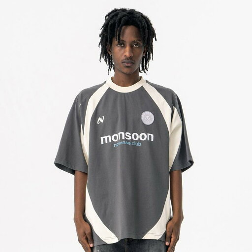 Tシャツ メンズ 春夏 ストリート カジュアル クリエイティブ 配色 切り替え アルファベットプリント 半袖 綿 クルーネック ドロップショルダー ゆったり グレー ユニセックス Tシャツ メンズ 春夏 ストリート カジュアル クリエイティブ 配色 切り替え アルファベットプリント 半袖 綿 クルーネック ドロップショルダー ゆったり グレー ユニセックス