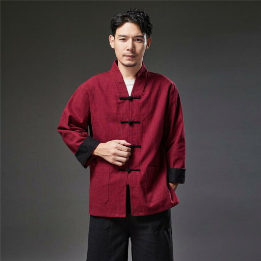 シャツ メンズ 男性用 新中華風 レトロ クラシック 長袖 ラミー 麻 スタンドカラー チャイナボタン ゆったり 羽織り 秋冬 トップス シャツ メンズ 男性用 新中華風 レトロ クラシック 長袖 ラミー 麻 スタンドカラー チャイナボタン ゆったり 羽織り 秋冬 トップス