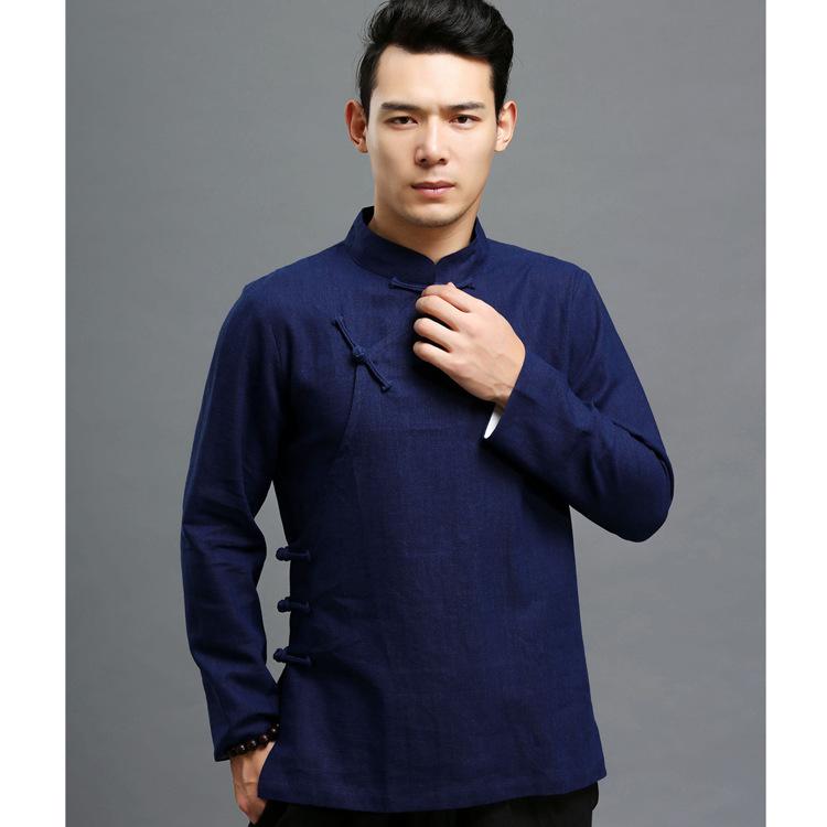 ・カテゴリ: 民族衣装・対象: ミドル層・誤差範囲: 約3cm・主要素材: ラミー50%-70%・着用シーン: カジュアル・カラー展開: ブラック、ダークブルー、グレーブルー・サイズ展開: S、M、L、XL、XXL・スタイル: 中国風・性別: 男性