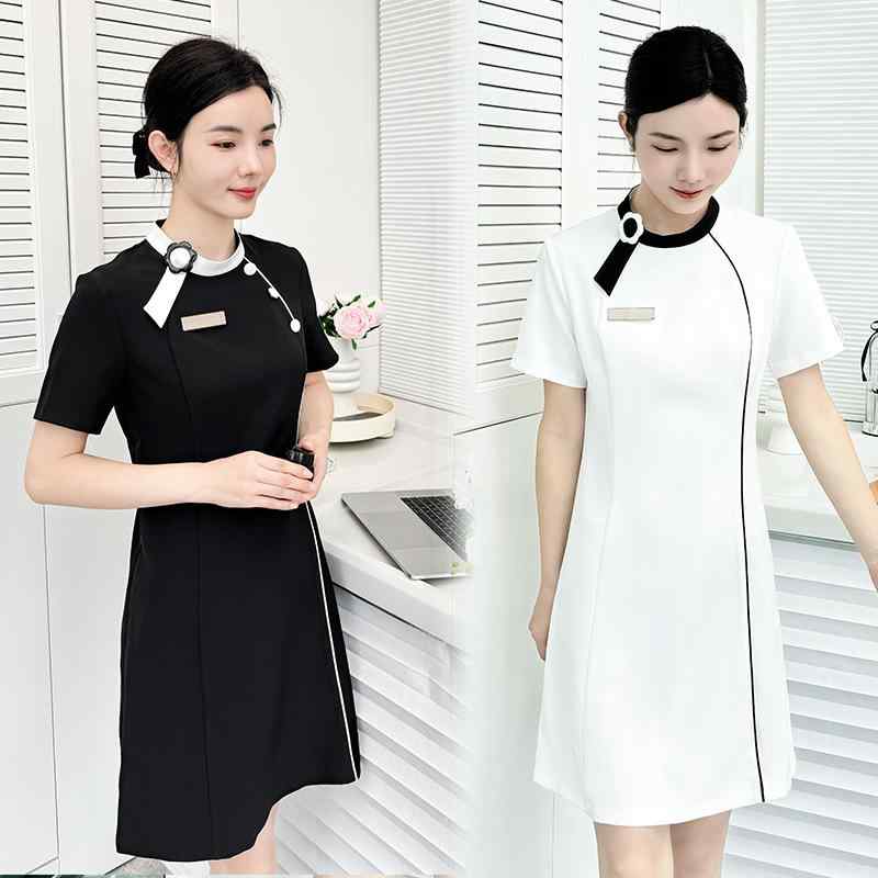 ワンピース レディース 制服 ユニフォーム 美容院 エステ スパ ホテル 医療美容 受付 ネイル ヘアサロ..