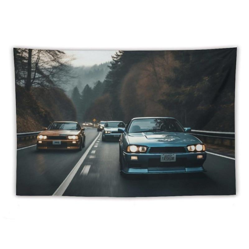 タペストリー 車 レーシングカー クラシック レトロ 壁掛け ウォールアート 寝室 リビング インテリア ..