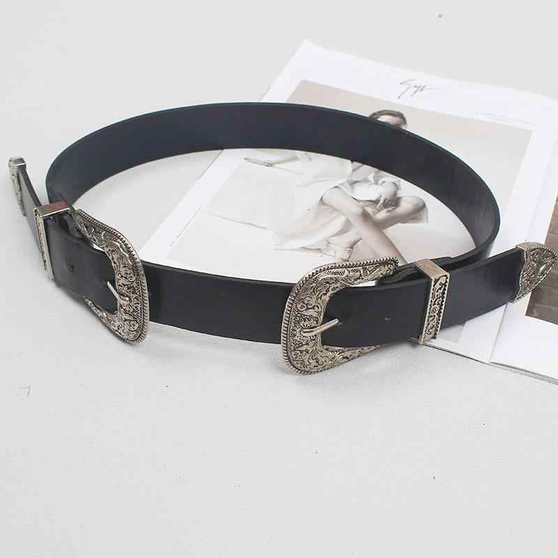 ベルト レディース PUレザー シンプル 万能 韓国風 レトロ 個性的 高級感 ウエストマーク オートロックバックル 学生 普段使い カジュアル きれいめ ブラック