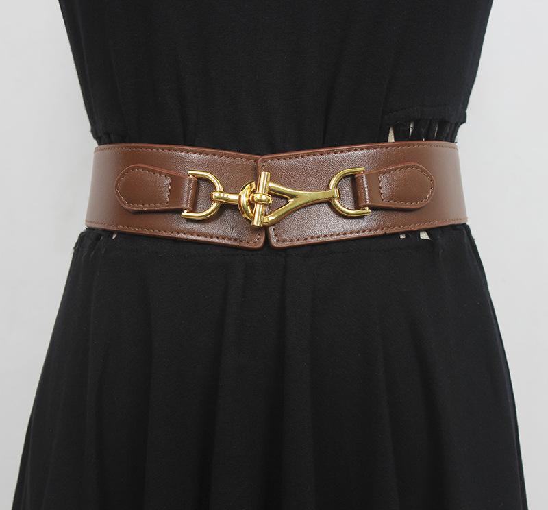 ウエストマークベルト レディース フェイクレザー 幅広 夏 スタイルアップ ファッションアクセント ワ..