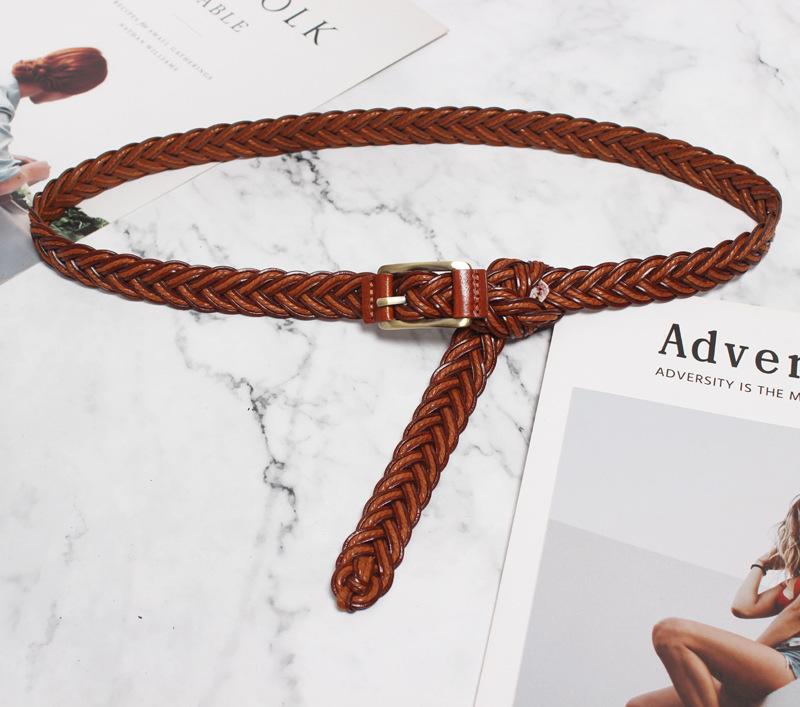 ベルト レディース 本革 牛革 レザー 細め レトロ ヴィンテージ シンプル おしゃれ ファッション カジュアル きれいめ 万能 合わせやすい デニム ジーンズ スカート ワンピース 普段使い 通勤 オフィス