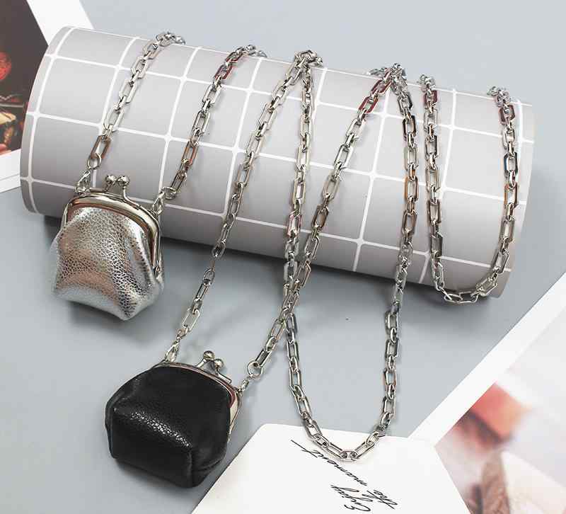 ミニバッグ レディース かわいい チェーン ワンショルダー 斜め掛け 小銭入れ コインケース ミニ財布 おしゃれ トレンド フェイクレザー 高見え ブラック シルバー お出かけ 春夏