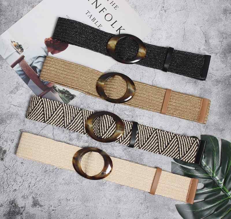 ベルト レディース エスニック ボヘミアン 手編み ワックスコード 木製バックル レトロ ヴィンテージ ..