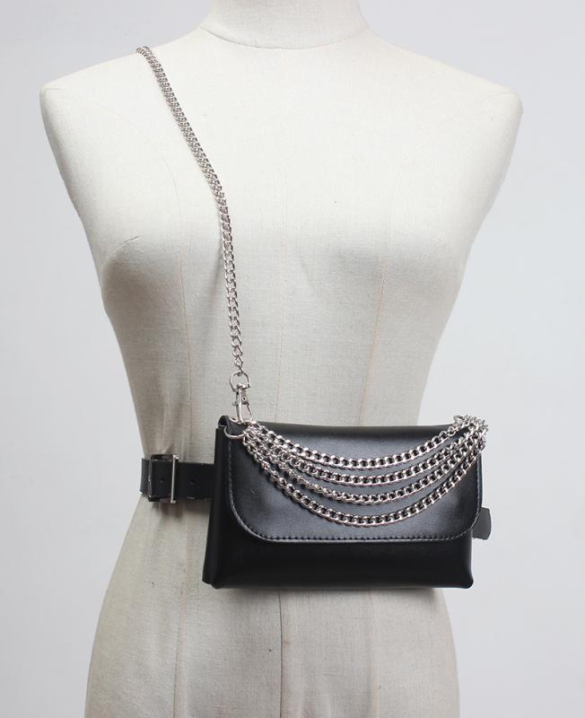 ショルダーバッグ レディース ミニサイズ フェイクレザー クロコダイル柄 エンボス加工 チェーンストラ..