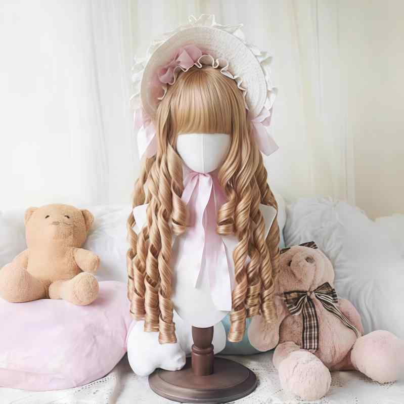 かつら ウィッグ レディース フルウィッグ ロリータ コスプレ ロング ローマ風カール 華やか レトロ ド..