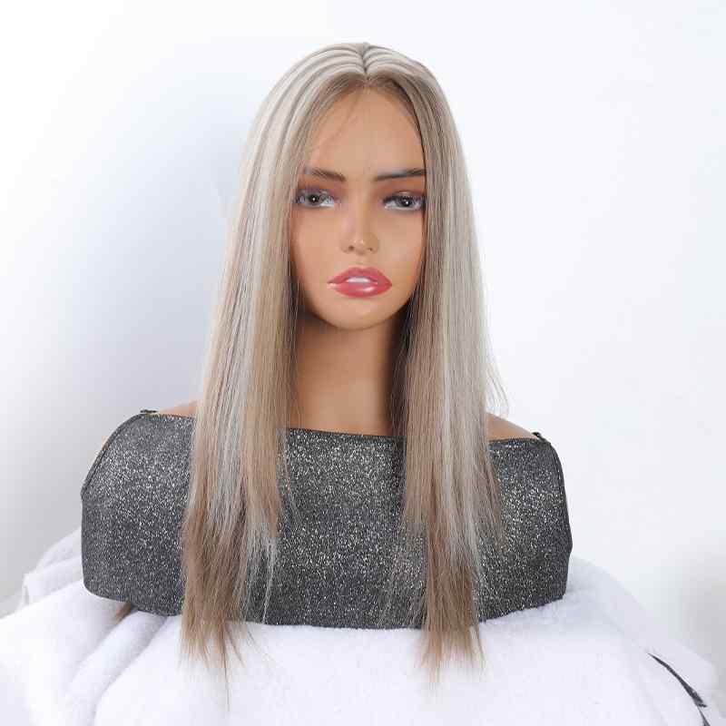 かつら ウィッグ レディース 欧米風 フルウィッグ ナチュラル ロングストレート リアルな質感 ふんわり ボリュームアップ 耐熱ファイバー 前髪あり グラデーション イメチェン