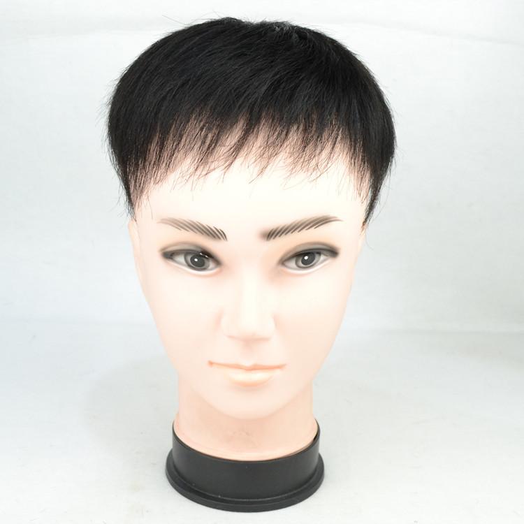 かつら ヘアピース メンズ 男性用 人毛100% ショート 部分ウィッグ 白髪隠し 薄毛隠し ボリュームアップ 自然な付け心地 軽量 通気性 黒髪 ビジネス 普...