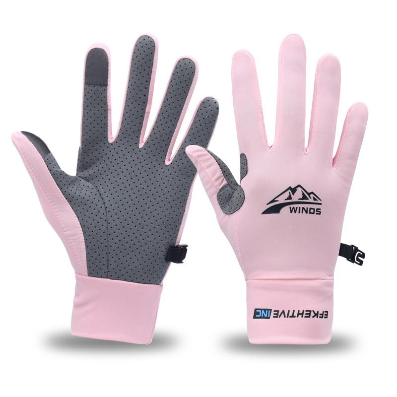 グローブ 男女兼用 接触冷感 吸湿速乾 通気性 UVカット 日焼け防止 スポーツ サイクリング 釣り フィッ..