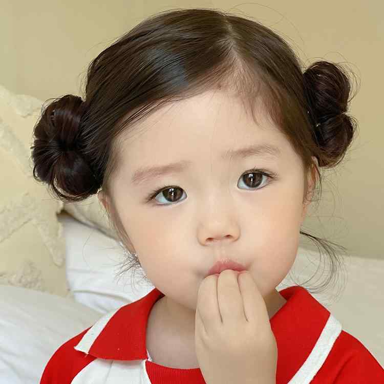 お団子 ウィッグ 付け毛 キッズ 女の子 ベビー ふわふわ ボリュームアップ シニヨン 花飾り ヘアクリッ..