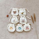 ポーチ キッズ ベビー 子供 赤ちゃん コットン 綿 刺繡 クマ チューリップ柄 かわいい おしゃれ 福袋 小銭入れ ショルダーバッグ 肩掛け 巾着 ミニポーチ デイリーユース 普段使い