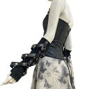 手袋 レディース フィンガーレスグローブ PUレザー リング付き ダーク系 アームカバー ストリート パンク ダンス ヒップホップ ギャル系 春夏