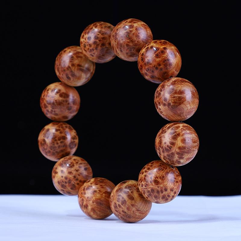 ブレスレット メンズ 太行山 崖柏 高油分 熟成古材 雀目 瘤模様 20mm玉 数珠 腕輪 希少 天然木 高級感 コレクション 癒し 瞑想 ファッションアイテム