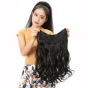 ヘアピース レディース ハーフウィッグ V字 U字 カールヘア 一体型 簡単装着 インビジブル 自然な仕上がり エクステ 付け毛 耐熱ファイバー
