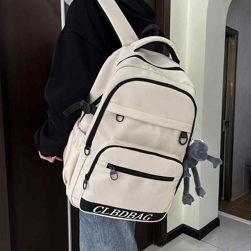 リュック 男女兼用 学生 スクールバッグ 通学 大容量 軽量 撥水 ナイロン 韓国風 原宿風 ストリート カ..