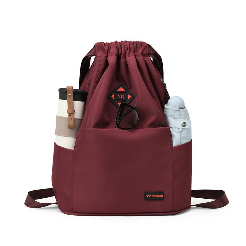 バックパック リュック レディース ナイロン オックスフォード生地 軽量 巾着 ソフト 通気性 スポーツ ..