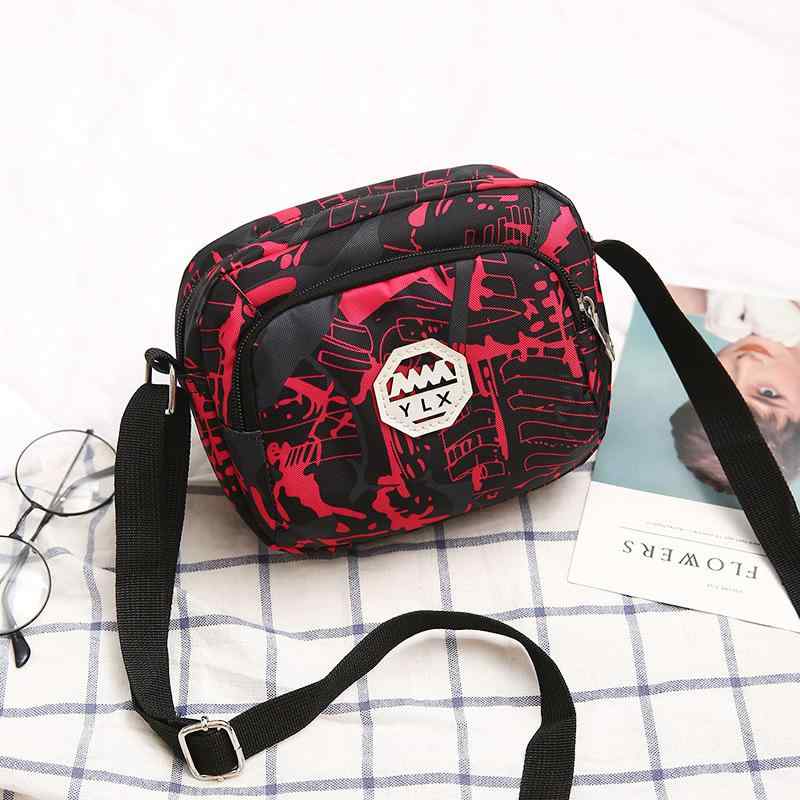 バッグ レディース 韓国ファッション シンプル トレンド ワンショルダー 斜め掛けバッグ ナイロン素材 多収納 ミニ ソフト スクエア 縦型 横型 ジッパー開閉 普段使い(4)