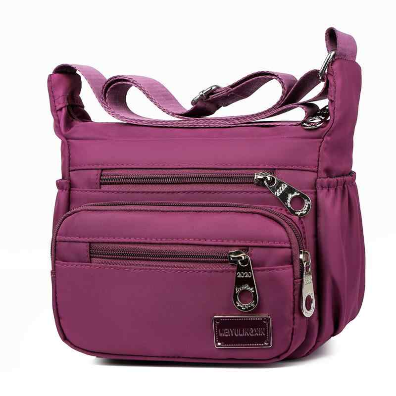 バッグ レディース 女性用 ショルダーバッグ 斜めがけ ナイロン マザーズバッグ 旅行 カジュアル 韓国ファッション 大容量 軽量 多収納 撥水加工 スクエア型 普段使い