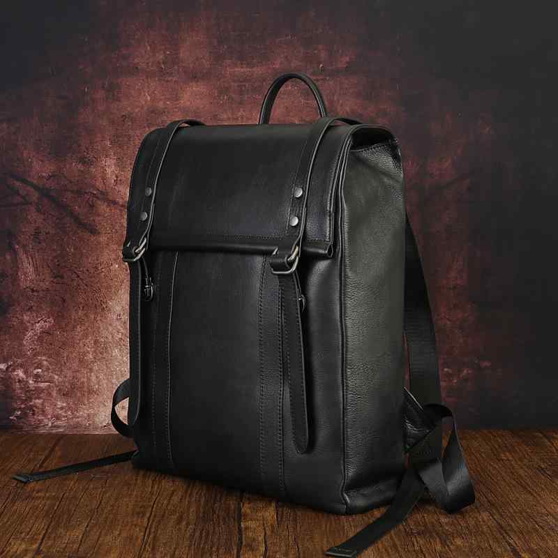 リュック メンズ 男性用 バックパック 本革 牛革 レザー 大容量 多機能 多収納 複数ポケット 14インチP..